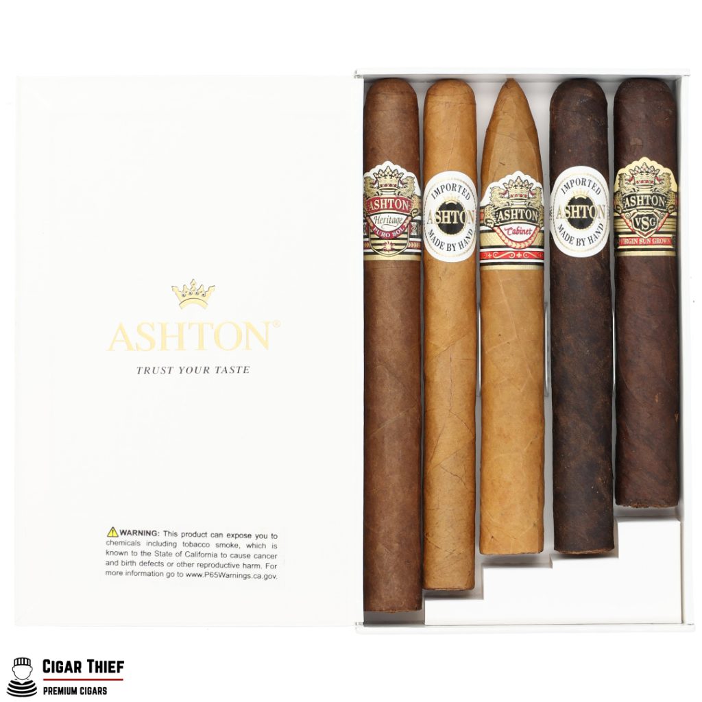 Ashton 5 Cigar Sampler Cigar Thief Premium & Domestic Cigars